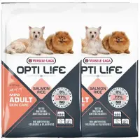 Versele-Laga Adult Skin Care Mini Aliment pour chiens adultes de petites races et races miniatures à peau sensible Saumon 15 kg (2 x 7,5 kg)