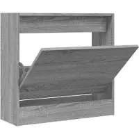 vidaXL Armoire à chaussures sonoma gris 60x21x57 cm bois d'ingénierie