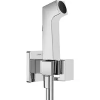 Hansgrohe Douchette bidet , modèle 1 jet, technologie EcoSmart pour eau froide, avec support de douchette et flexible de 125 cm, finition chrome