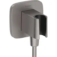 Hansgrohe HG Raccord mural FixFit Q avec support de douche brushed black