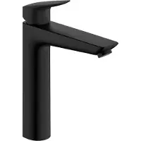 Hansgrohe HG Mitigeur monocommandé pour lavabo 190 LOGIS DN 15 sans vidage noir mat