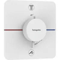 Hansgrohe Showerselect Comfort Q thermostat de douche encastré 2 évacuations blanc mat