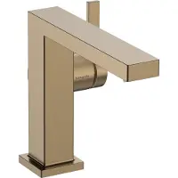 Hansgrohe robinet de lavabo monocommande Tecturis E, finition bronze brossé, technologie CoolStart et EcoSmart+, sans bonde, modèle "Fine"