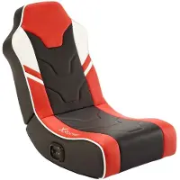 X Rocker Gaming Chair Hydra, 2.0 Audio, Floor Rocker Gaming Floor Chair, Couleur:Rouge