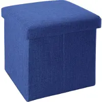 Intirilife Pouf Pliable 38x38x38cm Ottoman Cube Foot Seat Stool Poire Sièges Gonflables