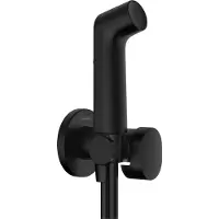 Hansgrohe Bidette Douchette à main 1jet S EcoSmart pour eau froide, avec support de douche et flexibles de douche 125cm, 29230670