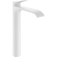 Hansgrohe Robinet de lavabo monocommande Vivenis 250 CoolStart, pour vasques sur plan, avec système de vidange à tiroir, finition blanc mat