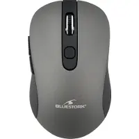 Blue Stork Souris Ss Fil 4 Boutons - Metalic Grey - Bluestork