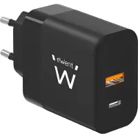 Ewent Ew1327 Chargeur Mural Usb-a Et Usb-c