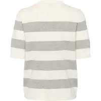 Kaffe Pull-over 'KALizza' gris / blanc cassé