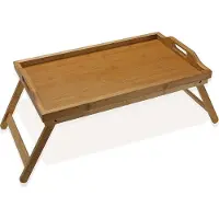 Versa Plateau De Lit Pliable En Bois De Bambou 30x23x50 Cm