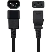 Nanocable 10.22.0202 (1.50 m), Câble d'alimentation, Noir