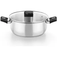 Pinti Monix M240316, Poêle + casserole, Noir, Argent