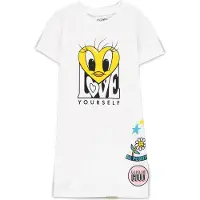 Difuzed Filles, T-shirt, Looney Tunes (Kids) - Robe chemise fille - 110/116, Blanc, (110, 116)