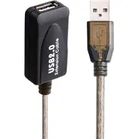 Ewent EW1013 Câble d'extension USB 2.0 Amplificateur de signal 5 m Noir