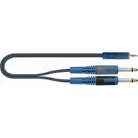Quik Lok QUIK-LOK RKSA/140-2 câble audio 2 m 3,5mm 2 x 6,35mm Noir, Bleu, Gris (2 m)