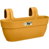 Elho Cache-pot Suspendu Elho en Plastique Jaune - 24 x 46 x 26,5 cm