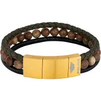 Police Pj26552blk.06 Bracelet Doré Homme