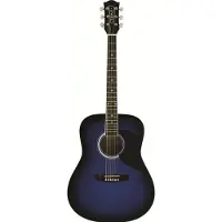 Eko guitars Ranger 6 EQ Blue Sunburst Guitare Dreadnought acoustique-électrique