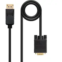 Nanocable 10.15.4402 câble vidéo et adaptateur 2 m DisplayPort VGA (D-Sub) Noir