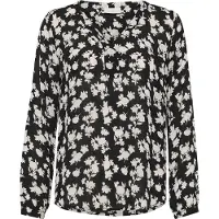 Kaffe Chemisier 'KAAmber' noir / blanc