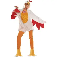 MOM Hen Woman Costume Orange M-L Enfants