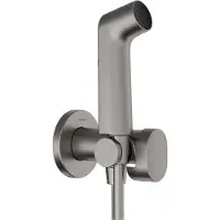 Hansgrohe Bidet Douchette à main 1jet S EcoSmart pour eau froide, avec support de douche et flexibles de