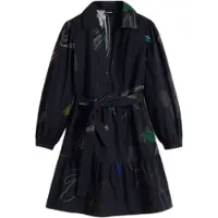 Desigual Robe bleu foncé / jaune / rose clair / noir