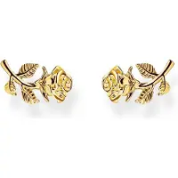 Thomas Sabo Boucles d'oreilles Roses Romance, (Argent 925/925, Émail)