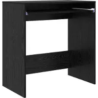 vidaXL Bureau noir imitation bois chêne, fabriqué en panneaux de particules