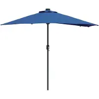 vidaXL Parasol de jardin bleu azur 294 x 150 x 223 cm