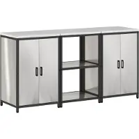 vidaXL Ensemble de rangement pour la cuisine HATTEM, 3 pièces, argent, acier inoxydable