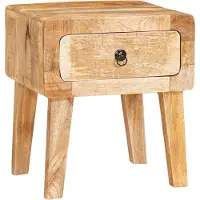 vidaXL Tables d'appoint Marron 40 x 32 x 46 cm Bois Recyclé Solide
