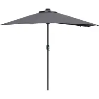 vidaXL Parasol de jardin anthracite 294 x 150 x 223 cm