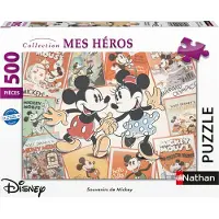 Nathan Puzzle Mickey Memories de 500 pièces. Disney. Adultes et enfants. À partir de 12 ans. 12000969.