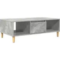 vidaXL Table basse en béton gris 102 x 55 x 35 cm en aggloméré