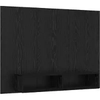 vidaXL Ensemble meuble TV noir aspect chêne 120 x 23,5 x 90 cm