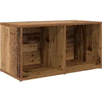 vidaXL Meuble TV mural Marron 72 x 35 x 37 cm Matériau dérivé du bois
