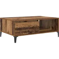 vidaXL Table basse en vieux bois 90 x 60 x 35 cm Bois composite