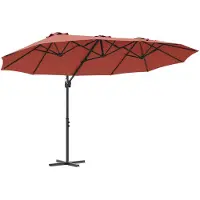vidaXL Parasol Terracotta 372 x 198 x 243 cm