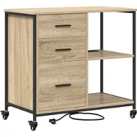 vidaXL Armoire avec station de recharge, 76 x 41 x 72 cm, en panneaux de particules