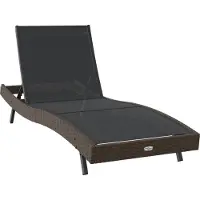 vidaXL Chaise longue 197 x 70 x 82 cm en polyrotin