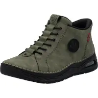 Rieker Bottes à lacets doublées à froid en vert, taille 43