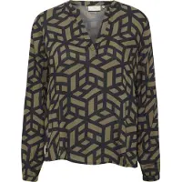 Kaffe Chemisier 'KAJalie' kaki / noir