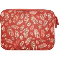 MW Housse de protection MW pour MacBook Pro et Air 13'' (USB-C) Basics Eco Botanic Rouge