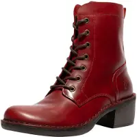 Fly london Bottines à lacets rouge