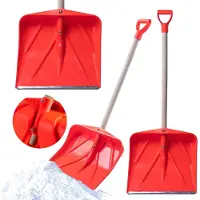 Kadax Pelle à neige "Estival", Pelle à neige avec manche en bois, orange, 50 cm