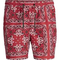 Jack & Jones Jpstfiji Bandana Swimming Shorts Rouge L Homme