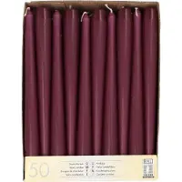 Starpak 50 Leuchterkerzen Ø 2,2 cm · 25 cm violett
