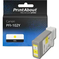 PrintAbout Cartouche compatible pour Canon PFI-102Y - Jaune